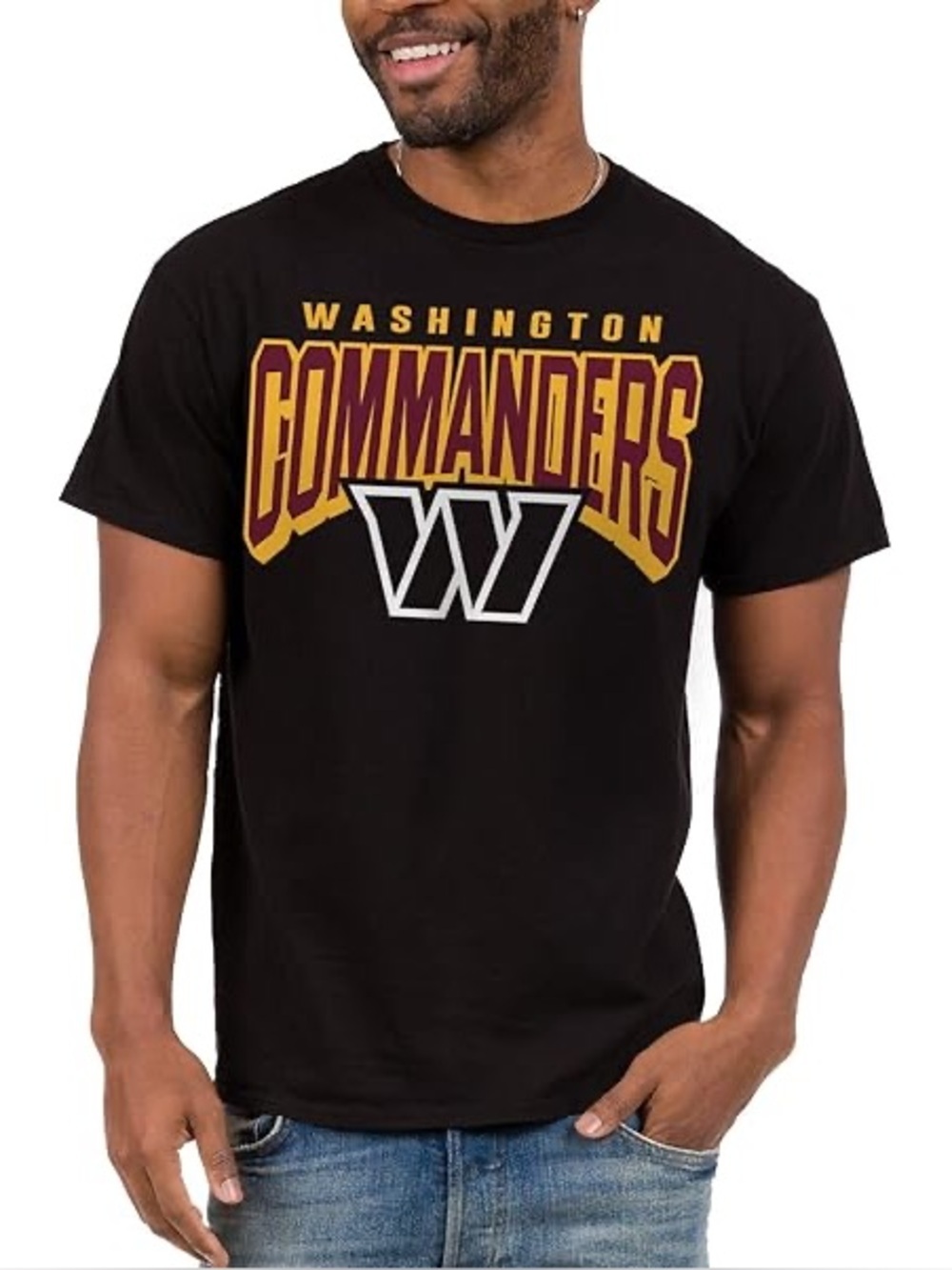 NWT NHL Washington Commanders Black Short Sleeve Graphic Tee - 3XL